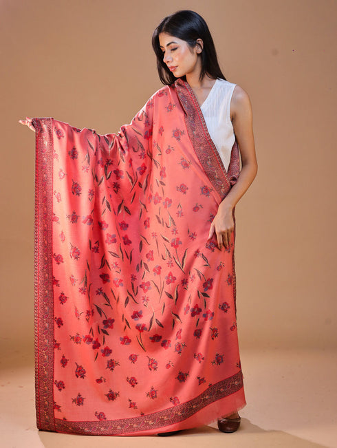 Women's Kani Floral Wool Shawl